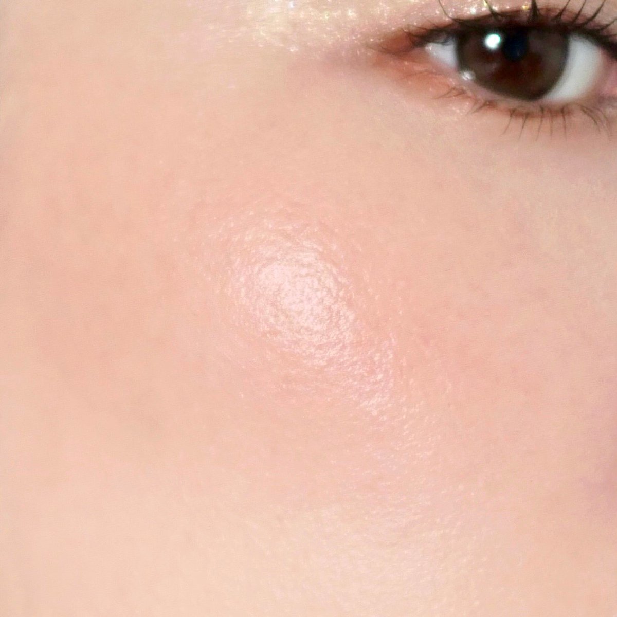 パール煌めくアイシャドウと、みずみずしいリクイドチーク。ホリデー