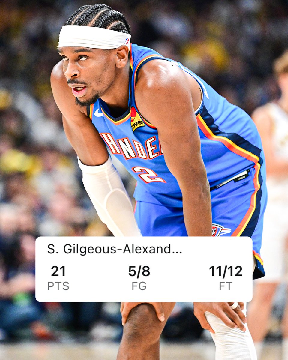 ESPNNBA's tweet image. SGA putting up MVP numbers in the first half ⚡ 
Watch Thunder-Pacers NOW on ESPN and the ESPN App 🍿