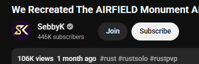 FiremanRabbit's tweet photo. Two months ago I posted the first airport in Rust video, now two of my favorite creators have posted airport videos! Pretty cool! #daddyoftheairport @SebbyK29 @BlazedRust https://t.co/LLQthe8sfo