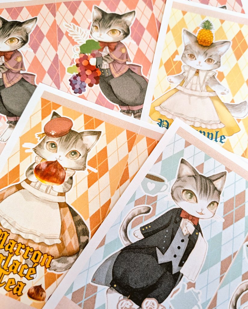 催事の度に希望頂戴しておりました
ティーバッグ販売を初めます😹♥

パッケージデザイン方向性を変えて
水彩画風の子猫ちゃん達を描いて
みました✨️
今回はうっかり全猫シマシマですが
他柄の子も増やしていけたら🙏
お試し小袋とミニ缶と販売予定です