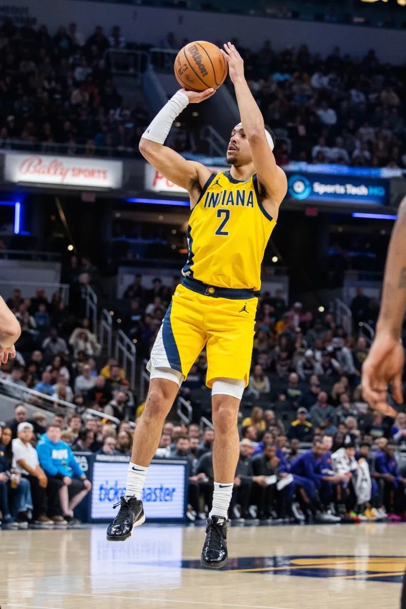 InplayPlug's tweet photo. Andrew Nembhard o10.5 points 1u (-110)

Hasn’t made a FG yet, but only needs 6 more points in a close game. Lots of time left, and should see more shot attempts this season with Hali out. Good value for this odds https://t.co/bIAj94CiWI