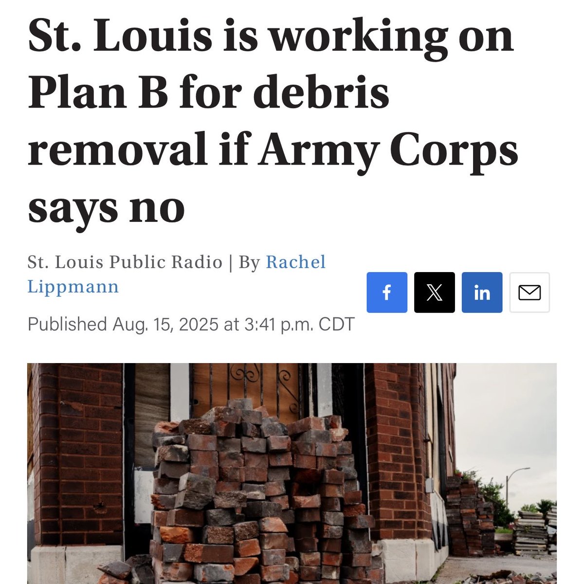 Looks like the government does pay for debris removal … for SOME people.