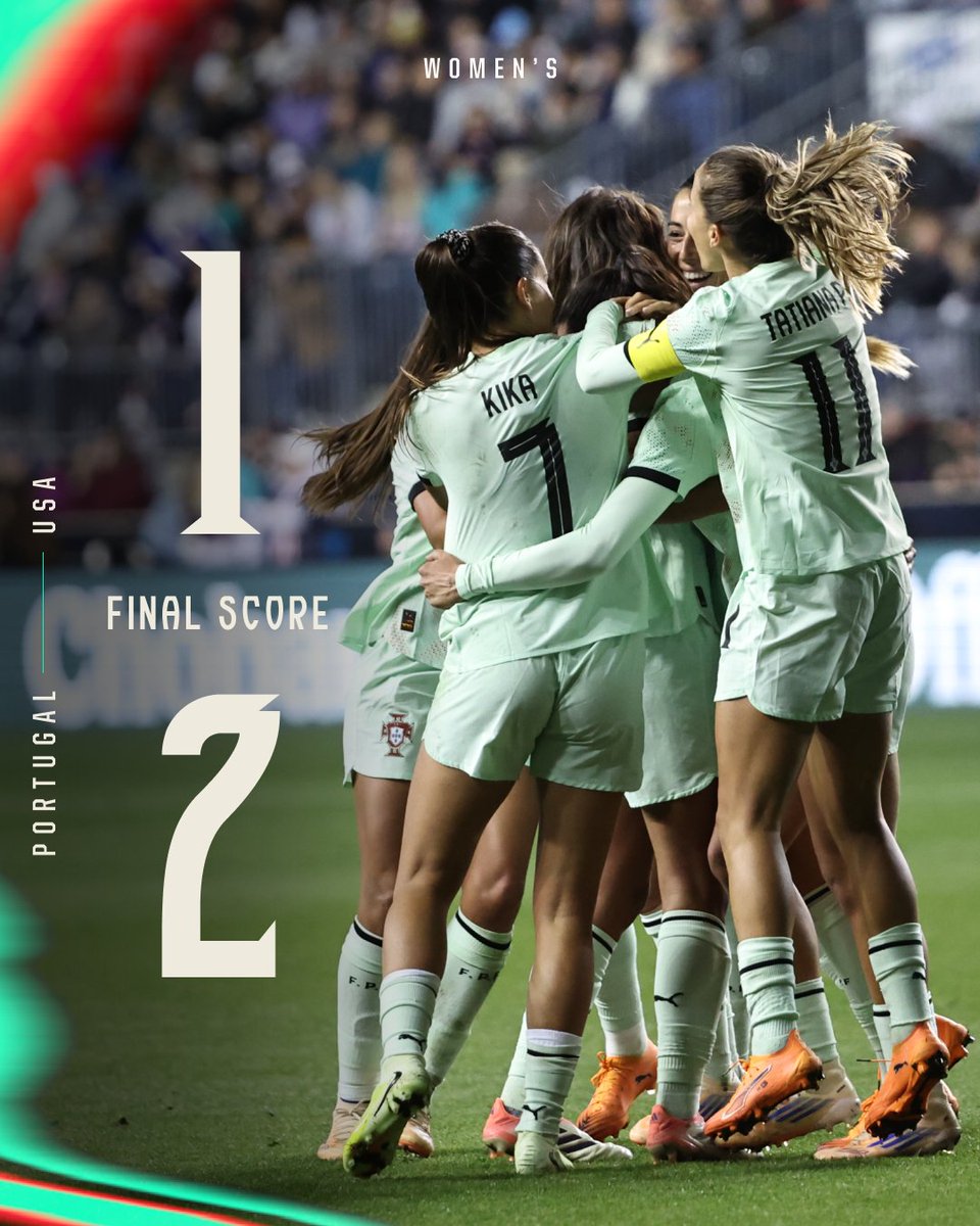 ⏹️ 90+5' TERMINA A PARTIDA! ⏰

ACABOU! A 𝗽𝗿𝗶𝗺𝗲𝗶𝗿𝗮 𝘃𝗶𝘁𝗼́𝗿𝗶𝗮 𝗱𝗲 𝘀𝗲𝗺𝗽𝗿𝗲 frente aos Estados Unidos 😍🇵🇹

#FazHistória | #Navegadoras
