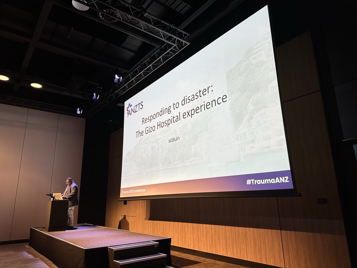 DisastersGuru's tweet photo. Dr Samuel Kemuel from Vanuatu and Dr Mike Buin from the Solomon Islands presenting at the #TraumaANZ #ANZTS conference in Wellington NZ today thanks to the #NCCTRC Regional Engagement Program (REP) funded by the Australian Government and #DFAT 🇻🇺🇸🇧 https://t.co/uyRlgN7KD7