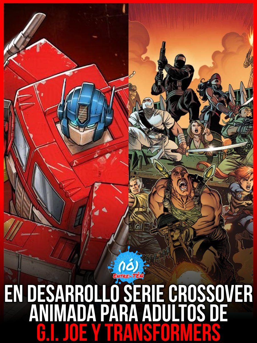📺🖥 • En desarrollo serie crossover animada para adultos de #GIJoe y #Transformers 

• Basado en la serie de cómics Energon Universe de #RobertKirkman.

• Estará enfocado en el publico adulto de forma similar a "#INVINCIBLE"

Vía <a href="/DEADLINE/">Deadline</a>
