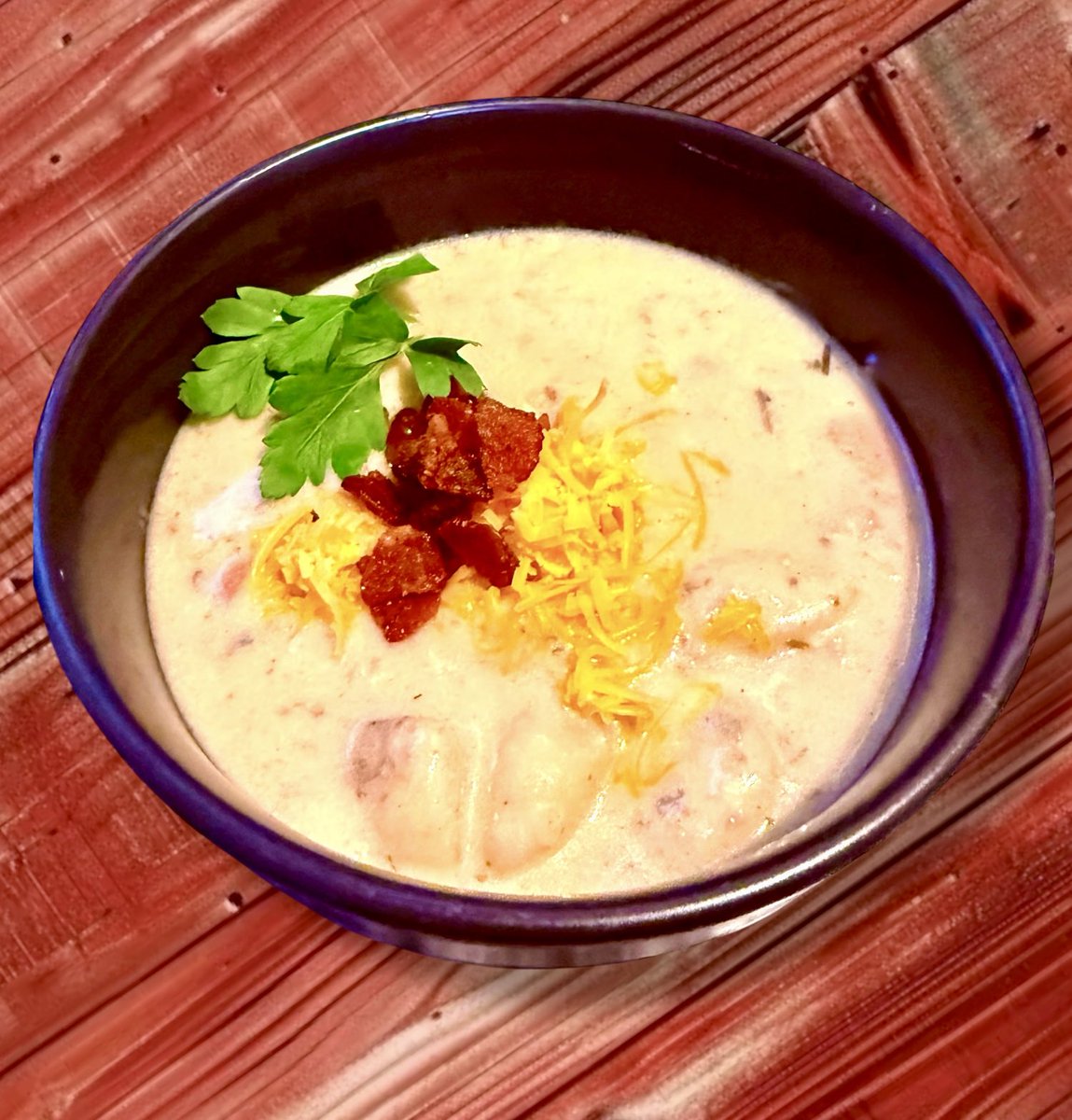 ChefFattyMac's tweet image. Spam and Potato Chowder #soupseason