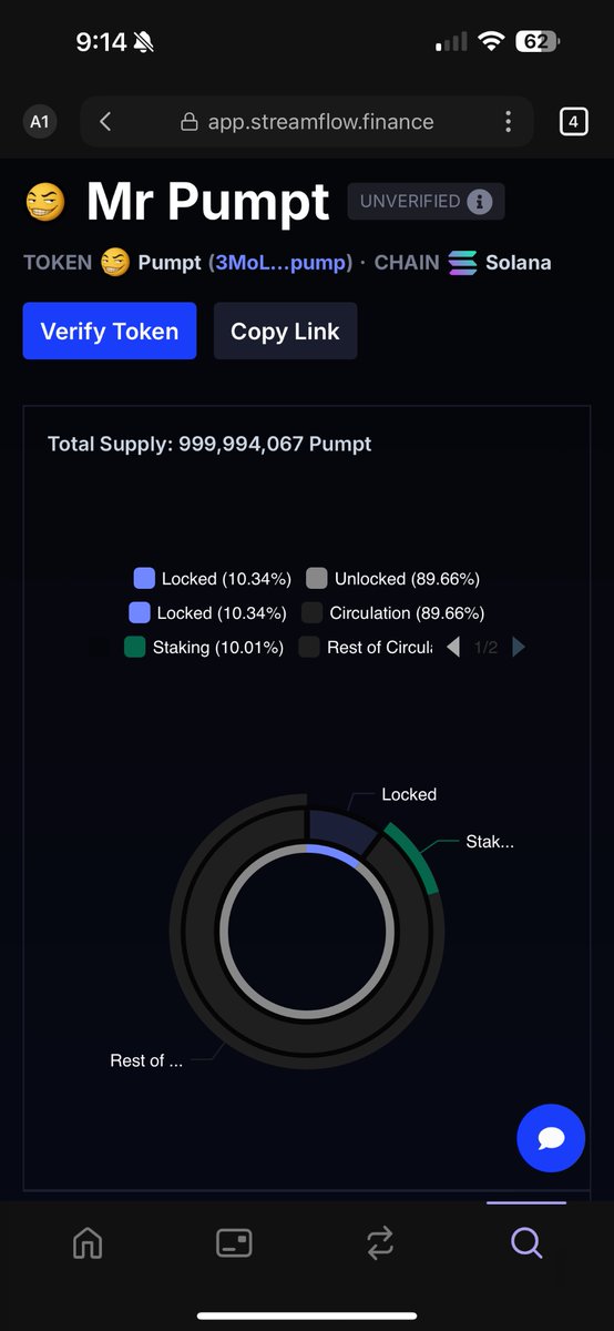 🔒 Over 20% of the entire $PUMPT supply is locked or staked. 

💰 100k MC 

🌐 Listed on <a href="/coingecko/">CoinGecko</a> 🦎

🏠 Doxxed dev 

📺 Live on pump.fun 

💎Endorsed by <a href="/noruggiescoin/">NORUGGIES</a>