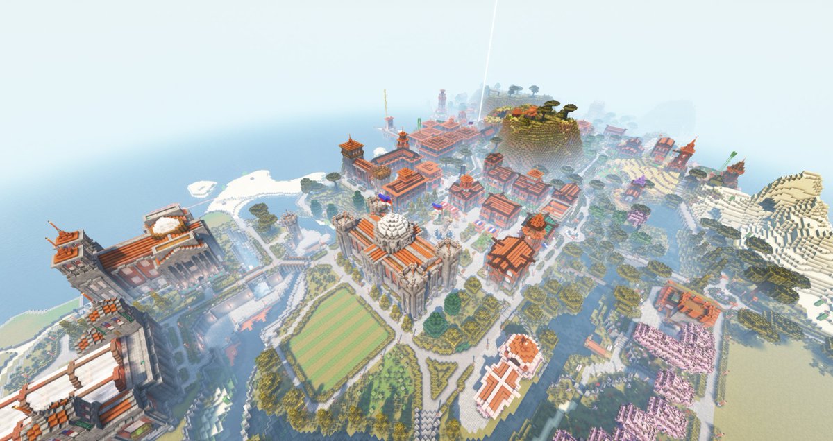 FrishAdam's tweet photo. Lavanna City! (survival long term world) #Minecraftbuilds https://t.co/Id6XG0Hz5F
