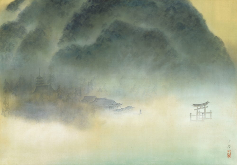 日本画聖地巡礼2025展 広島県編 小林古径《伊都岐島》(#山種美術館)は