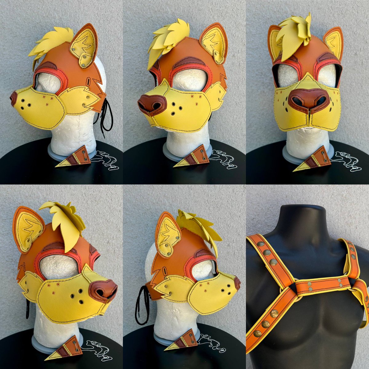 ScrapYardLthr's tweet photo. An amazing and unique Flying Squirrel Chimera custom hood for @WagleUnagi ! 🔥🔥

https://t.co/MO6XkbLWa7

#scrapyardleather #scrapyardlthr #pupplay #petplay #pupplayhood #leatherpup #pupgear #LGBTQ #furries #furryfandom https://t.co/JExMEd8Ldb