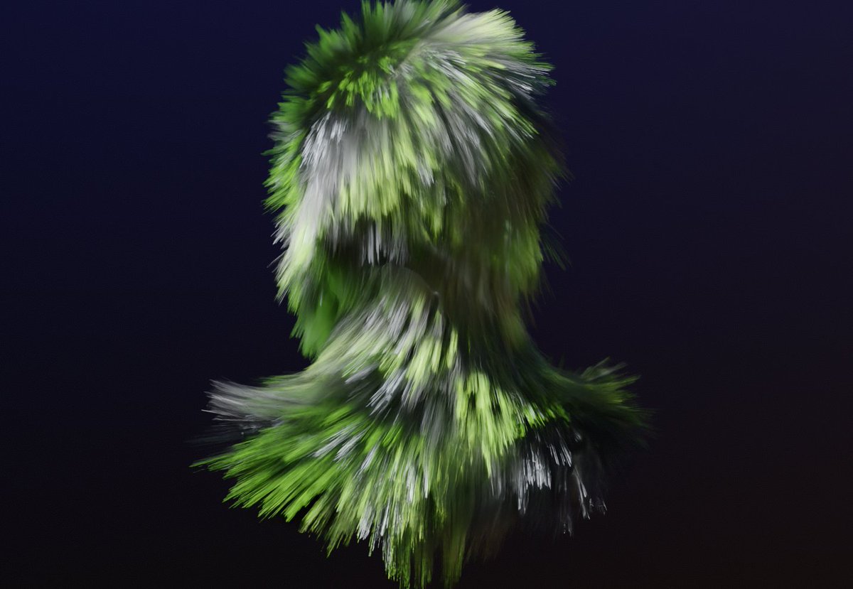 Intervain's tweet image. oooh tried importing some groom curves, random puff ball, into Marmoset 5 and I&apos;m well impressed with the rendering ... yes took me a while [couldn&apos;t get it to work for reasons before]😜 - I think I will give that mouse some hair now