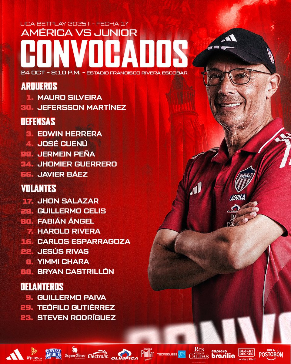 🔥🦈 ¡CONVOCADOS! 
#VamosJunior