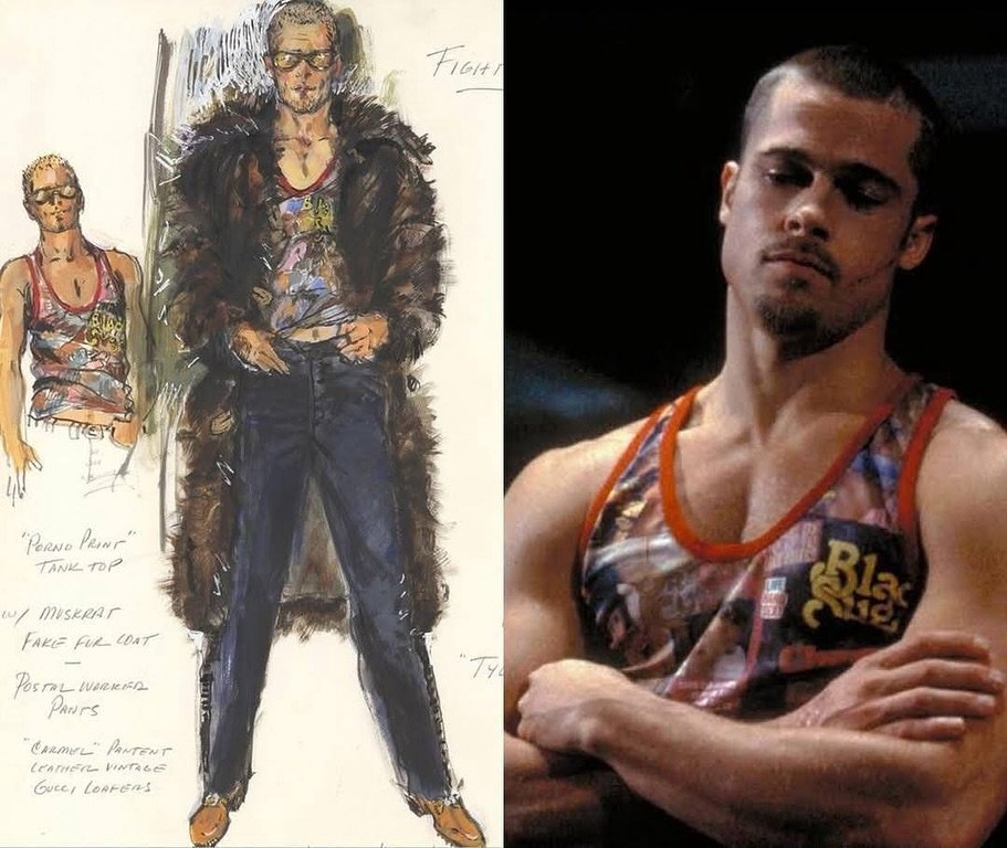 Outfits designs by Michael Kaplan for David Fincher’s FIGHT CLUB (1999)