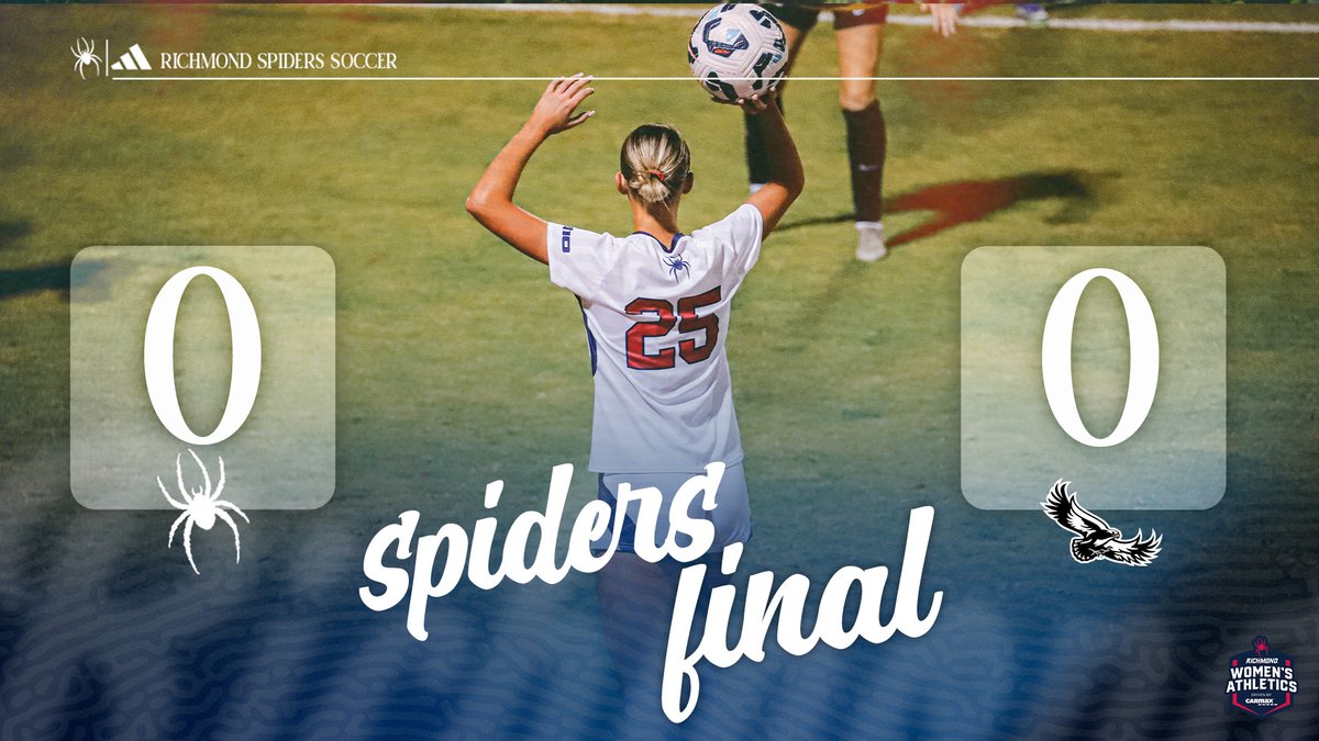 Defense wins the day. Another shutout for the Spiders! 💪🕷️

<a href="/SpiderAthletics/">Richmond Athletics</a> // #OneRichmond
UR 0, SJU 0 | FINAL 

Wrapping up the season Sunday afternoon @ home! ⚽️