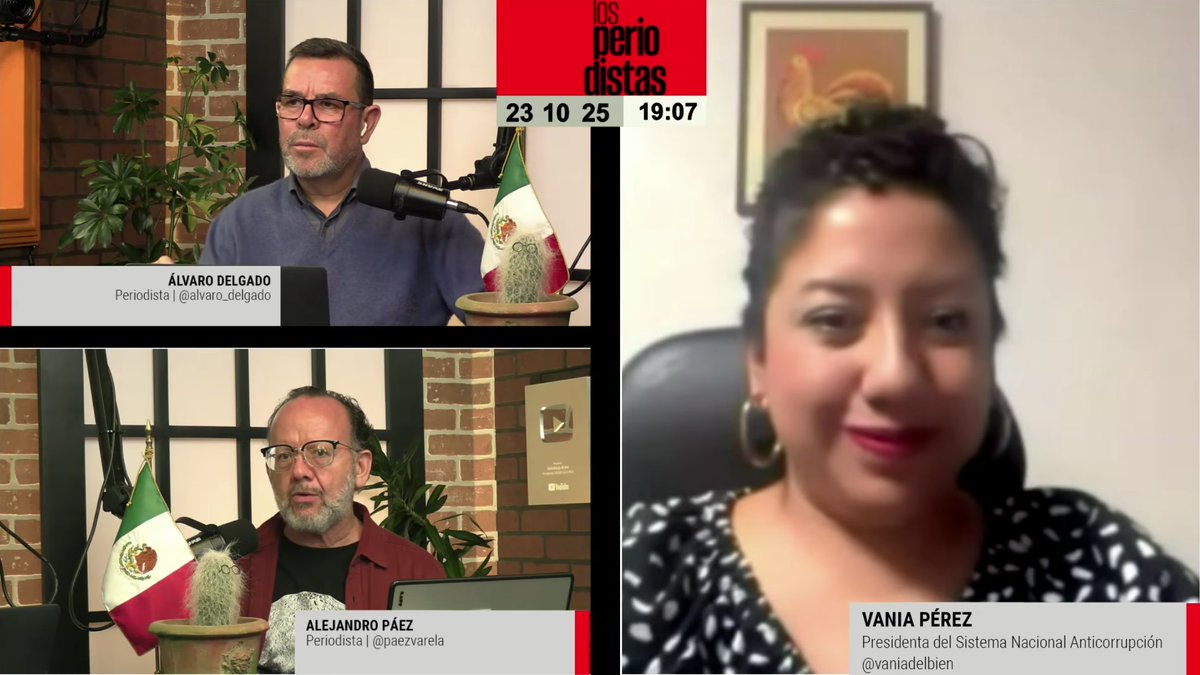 <a href="/alvaro_delgado/">Alvaro Delgado Gómez</a> <a href="/paezvarela/">AlejandroPáezVarela</a> #EnEntrevista @vaniadelbien, Presidenta del Sistema Nacional Anticorrupción, explica a <a href="/alvaro_delgado/">Alvaro Delgado Gómez</a> y  <a href="/paezvarela/">AlejandroPáezVarela</a> porque se ha solicitado investigar discrepancias en la declaración patrimonial del Senador Adán Augusto López.

🔴En Vivo #LosPeriodistas youtube.com/watch?v=fsVLhg…