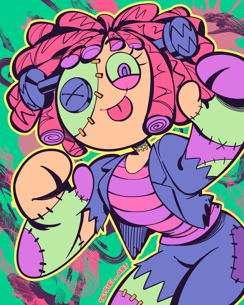 Taisho_shu's tweet image. BOO! 👻👻👻
I finally finished her :3

#TADC #ragatha