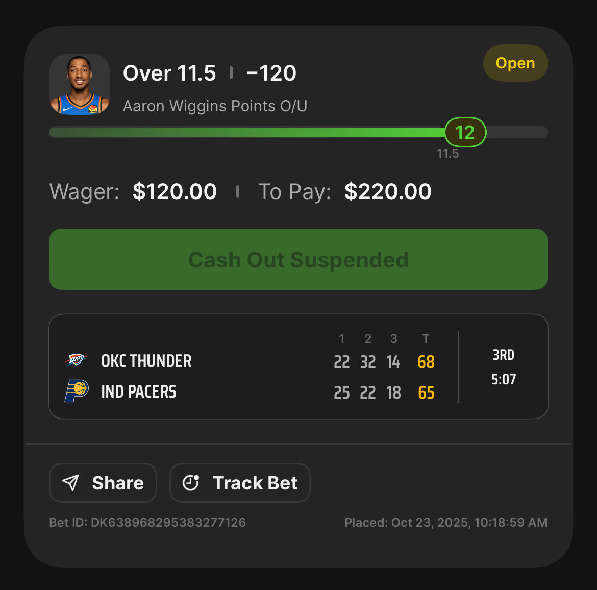 braydenhenry_'s tweet photo. Yeah if you guys didn’t know I’m a #NBAGuy
Aaron Wiggins o11.5 Points -120 (+1 unit) ✅
3-0 +3.14u NBA SZN
❤️ if you tailed https://t.co/2RHCvcN1mI