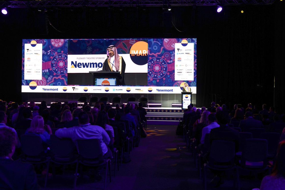 KSAlmudaifer's tweet image. سعدتُ بالمشاركة في المؤتمر والمعرض الدولي للتعدين والموارد 2025 @IMARC_Mining في سيدني، حيث ألقيت كلمة رئيسة أمام نخبة من صُنّاع السياسات والمستثمرين وقادة قطاع التعدين من مختلف دول العالم. وتناولتُ الكلمة مسيرة التطور النوعي التي يشهدها #قطاع_التعدين في المملكة، المبنية على أسسٍ…