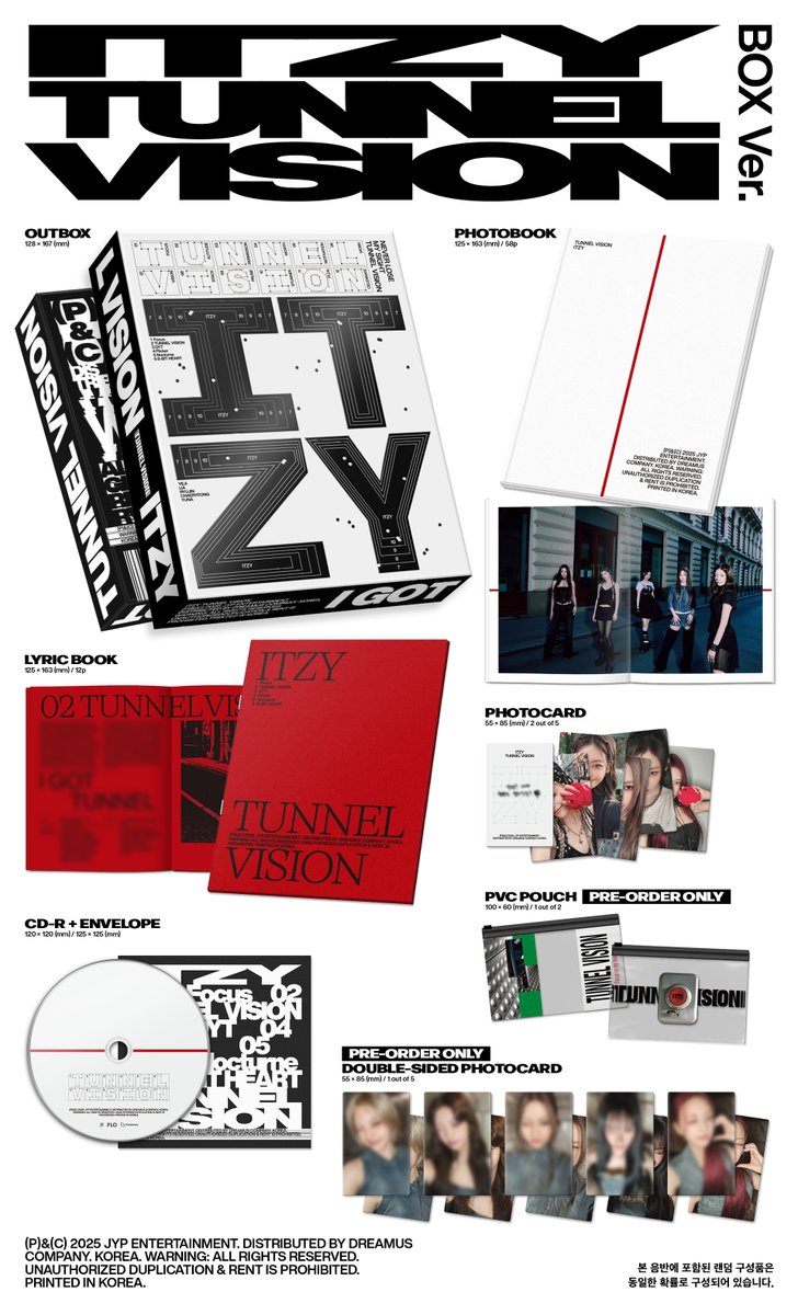 ITZYofficial's tweet image. ITZY &amp;lt;TUNNEL VISION&amp;gt; ALBUM PREVIEW | DETAILED
BOX VER.

📌Release
2025.11.10 MON 6PM (KST) | 4AM (ET)

#ITZY #MIDZY @ITZYofficial
#ITZYComeback
#ITZY_TUNNELVISION
#ITZY_TNVS