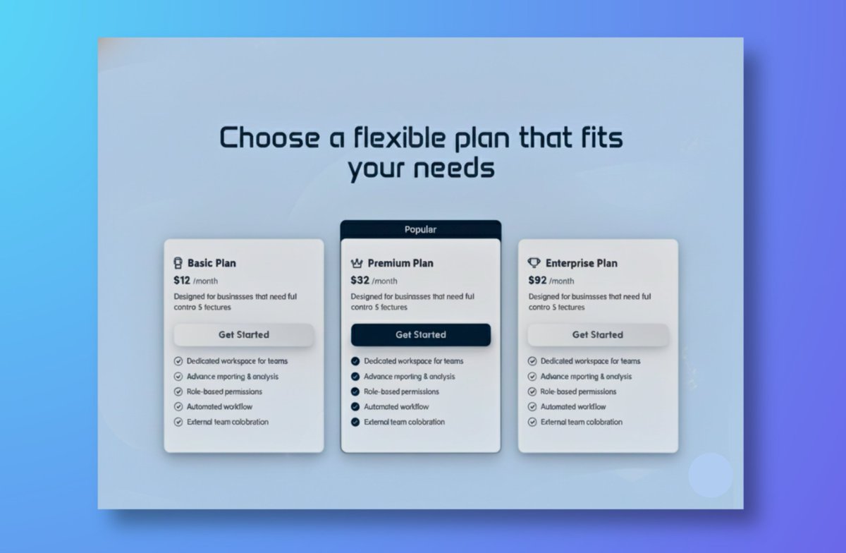 Imtiaz_S024's tweet image. Simple pricing. Zero confusion. That’s how users say ‘yes’ faster.✅
#WebsiteDesign #Framer #Figma #UIDesign