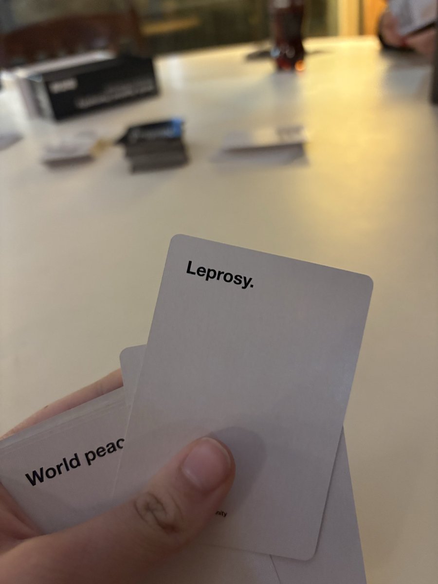 Just pulled the most legendary card in cards against humanity