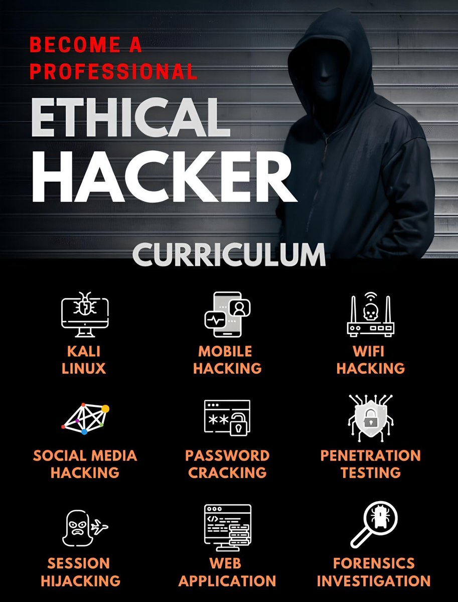 raunak_yadush's tweet image. In this modern world the most
demanded skill is cyber security.

I made a full guide of Cyber Security.
To get it Just:

Like ❤️
Repost 🔁
Comment &quot;CYBER&quot; ✉️
Follow me