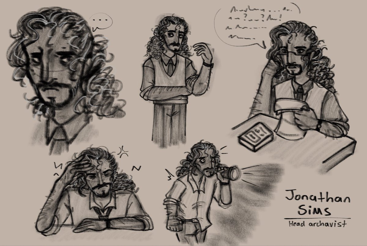 Head archivist of the Magnus Institute.
.
My take on Jon take some doodles &lt;33
.
#themagnusarchives #tma #jonathansims