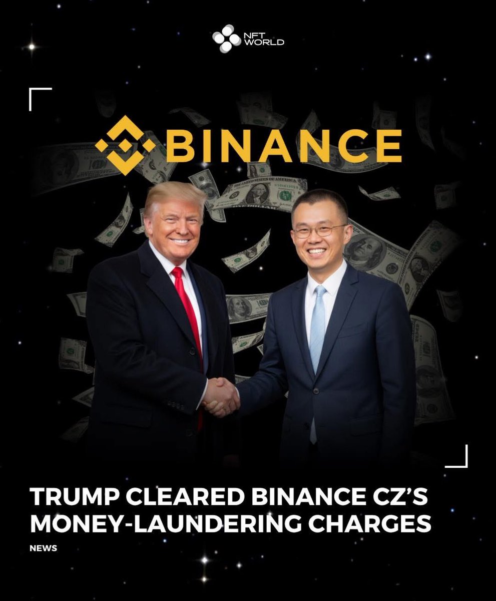 Congrats to <a href="/cz_binance/">CZ 🔶 BNB</a> 🤝