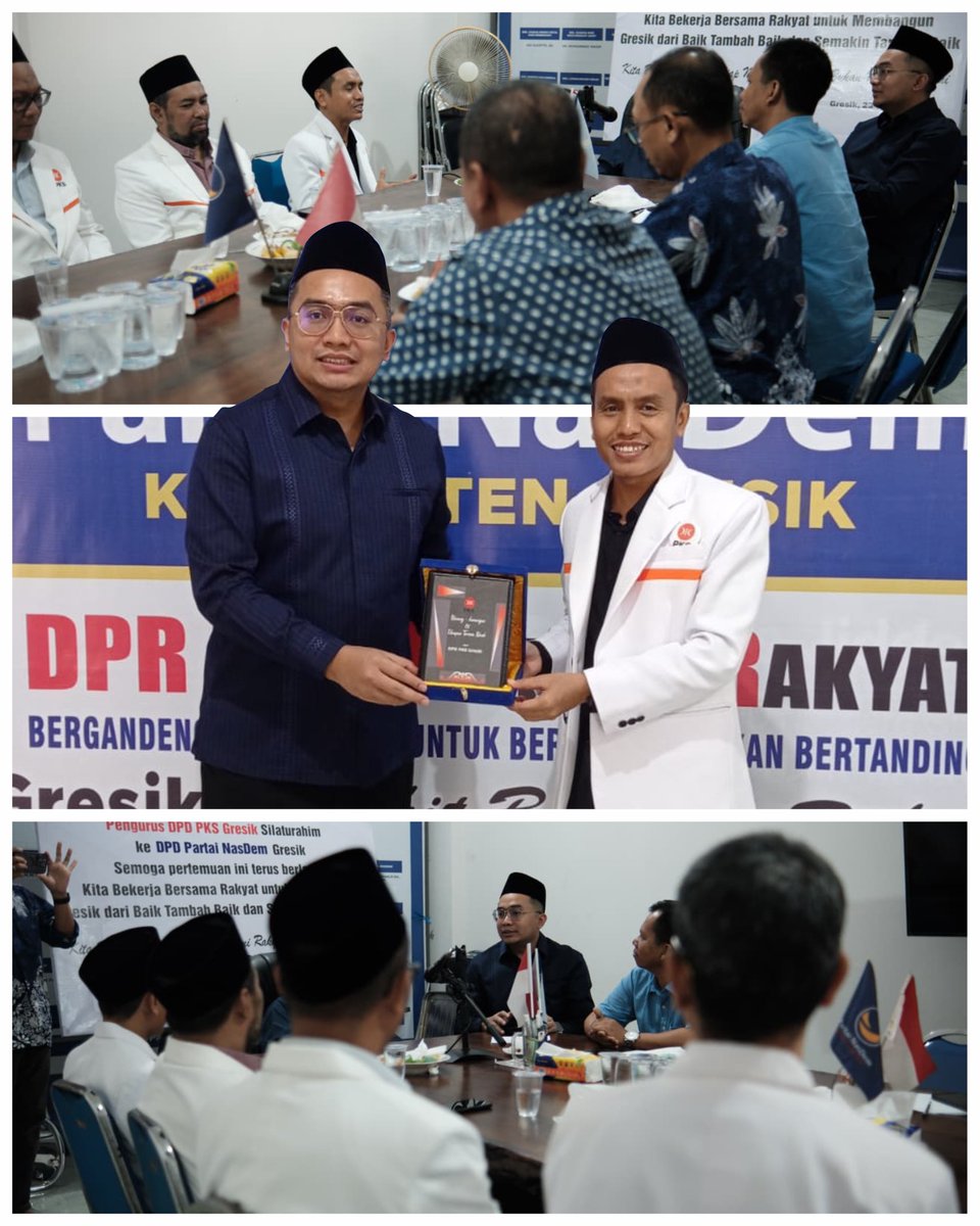 pksgresik's tweet image. Terima kasih kepada Partai NasDem Gresik dan Ketua DPD NasDem Gresik, Jiddan atas sambutan hangat dan kesempatan untuk bersilaturrahim serta berdiskusi bersama demi kemajuan Gresik. 🙏

#PKSGresik #NasDemGresik #SilaturrahimKebangsaan #PolitikKebersamaan #Gresik