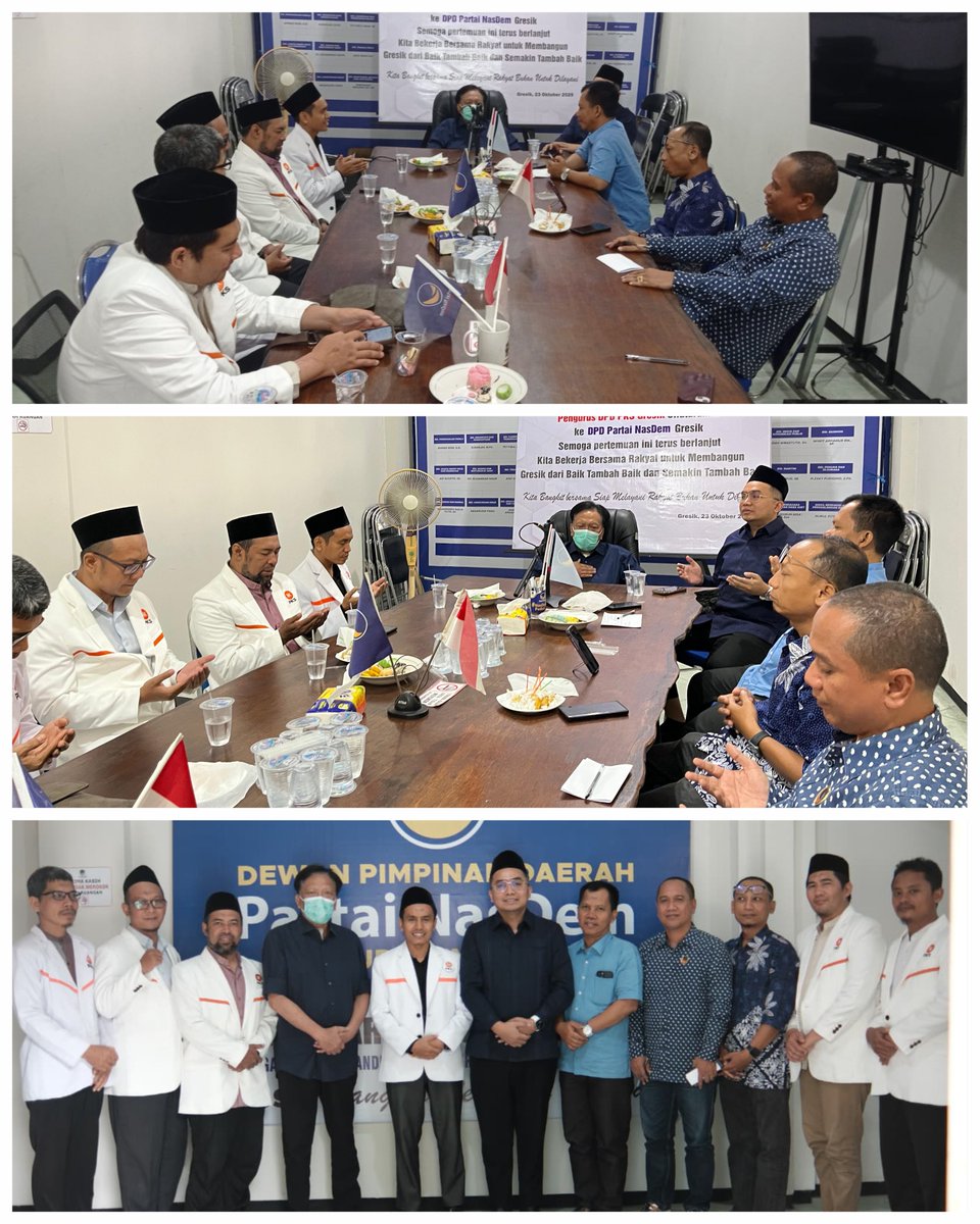 pksgresik's tweet image. Terima kasih kepada Partai NasDem Gresik dan Ketua DPD NasDem Gresik, Jiddan atas sambutan hangat dan kesempatan untuk bersilaturrahim serta berdiskusi bersama demi kemajuan Gresik. 🙏

#PKSGresik #NasDemGresik #SilaturrahimKebangsaan #PolitikKebersamaan #Gresik
