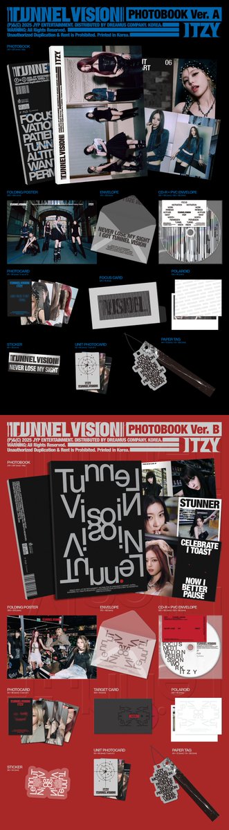 ITZYofficial's tweet image. ITZY &amp;lt;TUNNEL VISION&amp;gt; PRE-ORDER ✨US✨ | DETAILED
PHOTOBOOK VER.

🔗ITZY.lnk.to/TUNNELVISION

💿 ITZY SHOP / SIGNED POSTCARD
💿 Target / PHOTOCARD
💿 Barnes &amp;amp; Noble / PHOTOCARD

📌US &amp;amp; EU Physical
2025.11.14 FRI (Street Time)

#ITZY #MIDZY @ITZYofficial
#ITZYComeback…