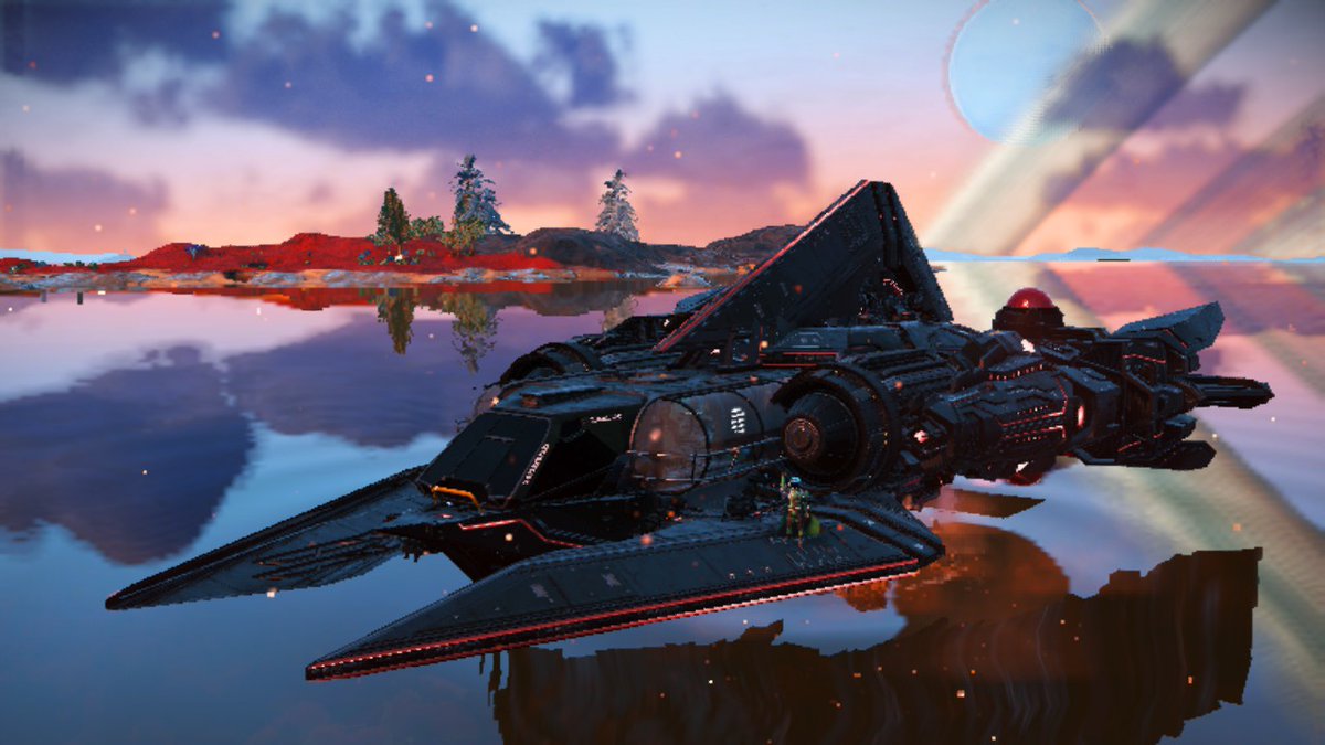 WalkerTrips's tweet image. Sometimes you wanna float along... sometimes you just plant your home... sometimes you make your favourite childhood toy for a laugh (and cos you CAN)...
New Atlas ships and derelict adventures in @NoMansSky #NoMansSky #Corvette