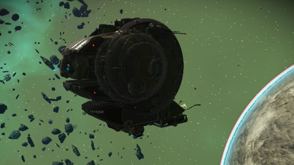 WalkerTrips's tweet image. Sometimes you wanna float along... sometimes you just plant your home... sometimes you make your favourite childhood toy for a laugh (and cos you CAN)...
New Atlas ships and derelict adventures in @NoMansSky #NoMansSky #Corvette