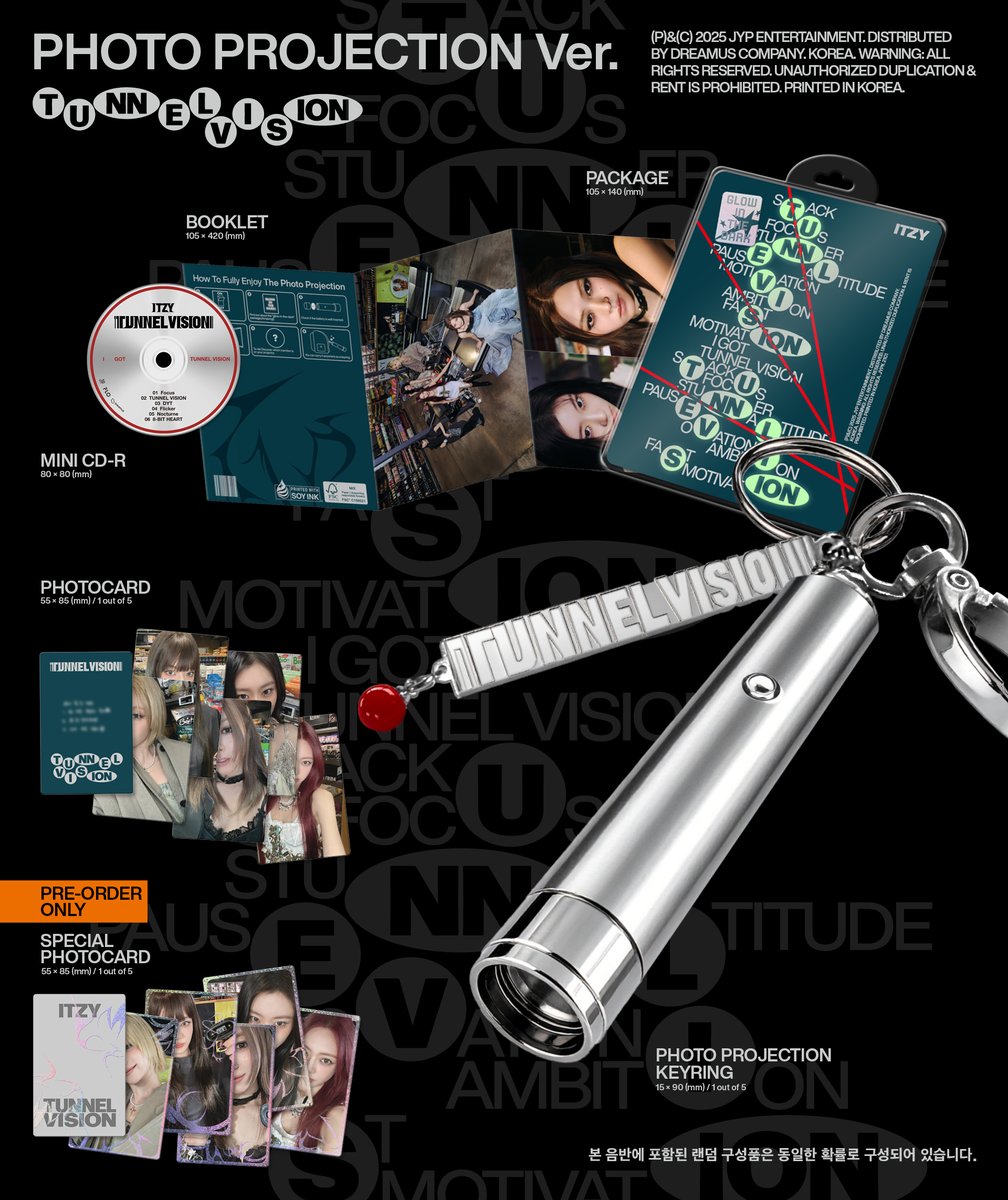 ITZYofficial's tweet image. ITZY &amp;lt;TUNNEL VISION&amp;gt; ALBUM PREVIEW | DETAILED
PHOTO PROJECTION VER.

📌Release
2025.11.10 MON 6PM (KST) | 4AM (ET)

#ITZY #MIDZY @ITZYofficial
#ITZYComeback
#ITZY_TUNNELVISION
#ITZY_TNVS