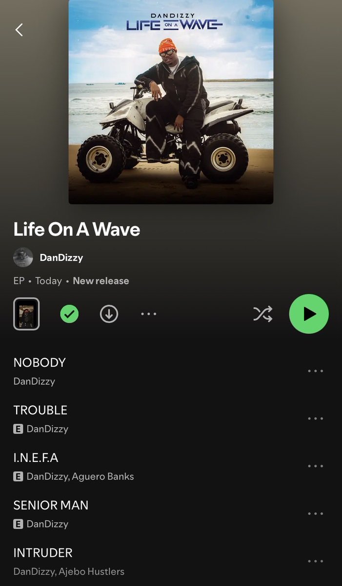 noxgenre's tweet photo. DANDIZZY – LIFE ON A WAVE (EP) 🌊💫
6 tracks of pure rhythm, energy, and coastal vibes. 🌴
FEATURING:
🔥 Aguero Banks
🔥 Ajebo Hustlers
🔥 PsychoYP
🚨 OUT NOW ON ALL PLATFORMS! 🚨
#LifeOnAWave #DanDizzy #NewMusicFriday #NXGApproved https://t.co/ioljF3OS7l