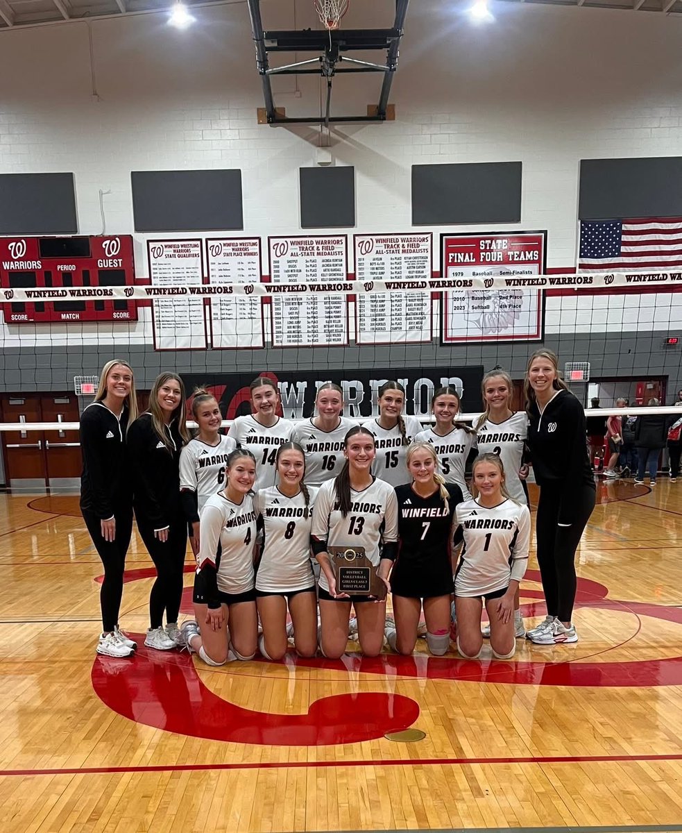 Class 3 District 6 champions! Congratulations volleyball girls and coaches! #oWnit
