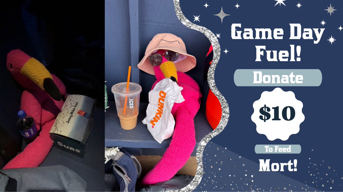 FDU Devils Softball (@fdudevilssb) on Twitter photo Go 4 MORT!!! 🦩🥪
Our trusty side kick needs to eat too!! Mort prefers <a href="/jerseymikes/">Jersey Mike's Subs</a> , but will always eat our left over <a href="/dunkindonuts/">Dunkin'</a> 🤪
givecampus.com/schools/Fairle… Go 4 MORT!!! 🦩🥪
Our trusty side kick needs to eat too!! Mort prefers <a href="/jerseymikes/">Jersey Mike's Subs</a> , but will always eat our left over <a href="/dunkindonuts/">Dunkin'</a> 🤪
givecampus.com/schools/Fairle…
