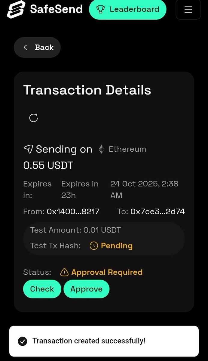 Gman_0x's tweet image. I&apos;m so impressed with SafeSend.

Just ran a few transactions, they were simple, fast, and there were zero delays. It felt like a normal transfer should feel. 

We shouldn&apos;t have to stress over sending crypto!

Give it a shot  👇
👉 safesend.to

#SafeSend #NODE #Web3