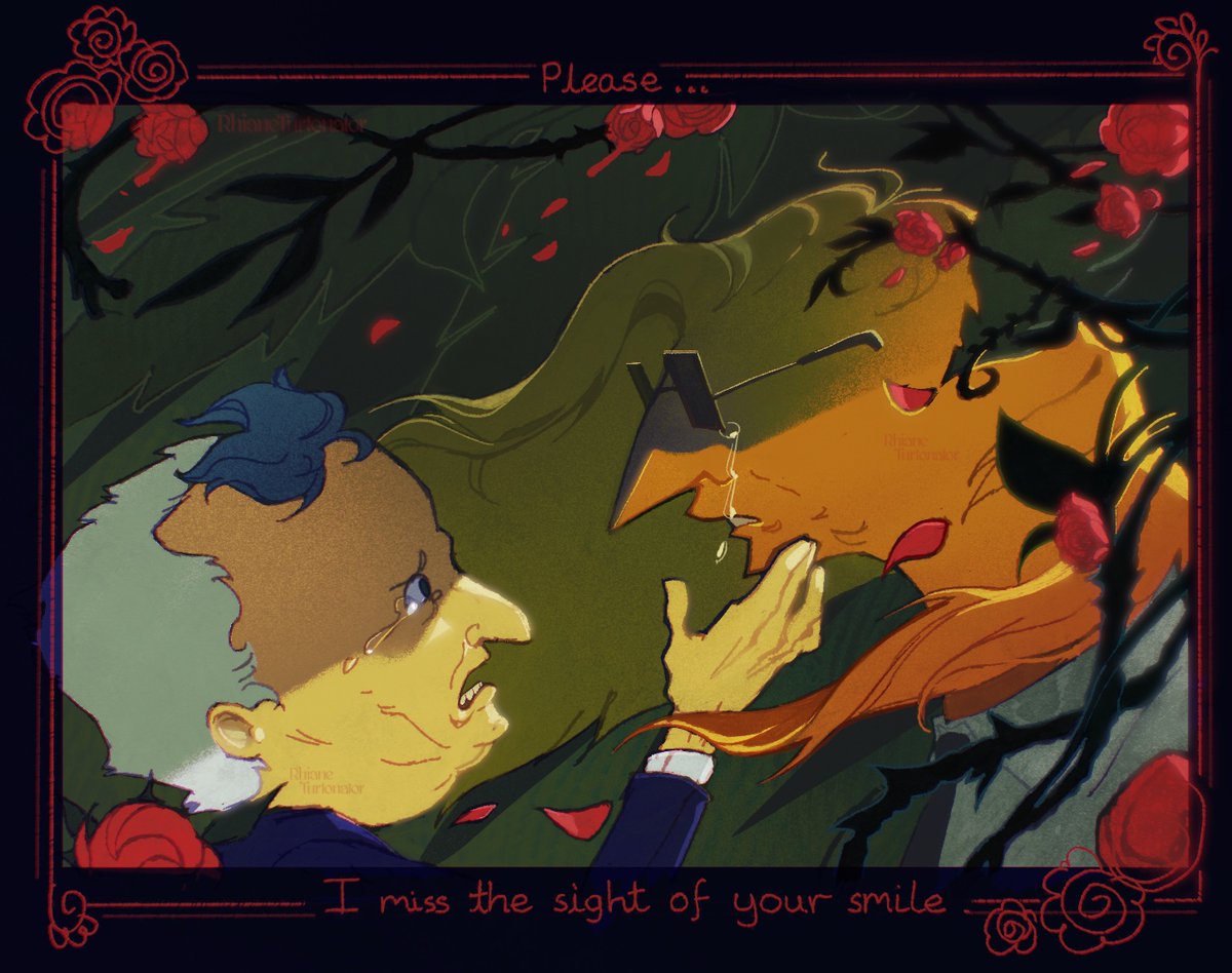 “I miss the sight of your smile”

What am I even doing anymore Man. Mr Boss selfship GO!
#smilingfriends #fanart