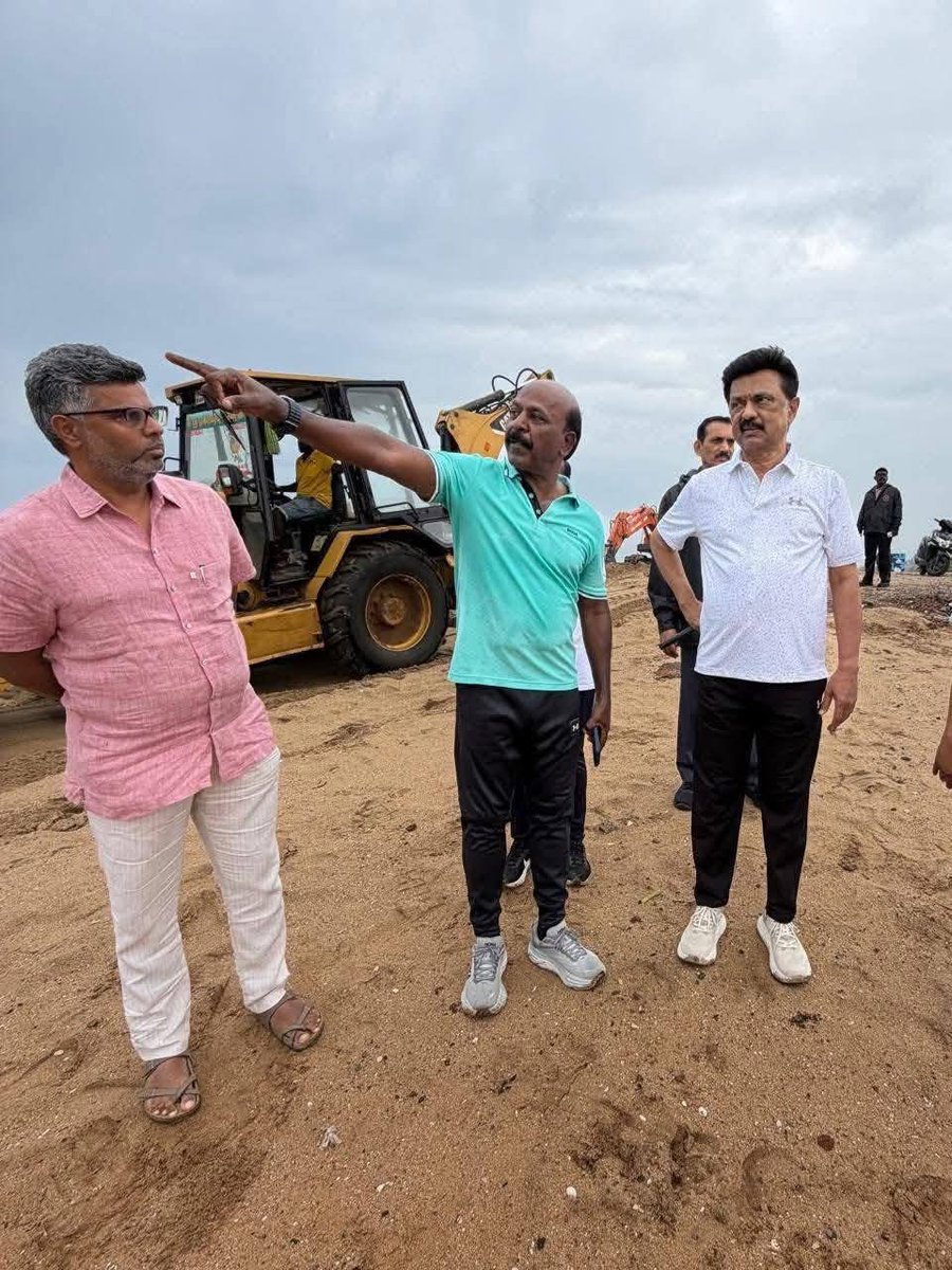 cmprakashsathya's tweet image. அடையாறு முகத்துவாரத்தில் முதலமைச்சர் ஆய்வு