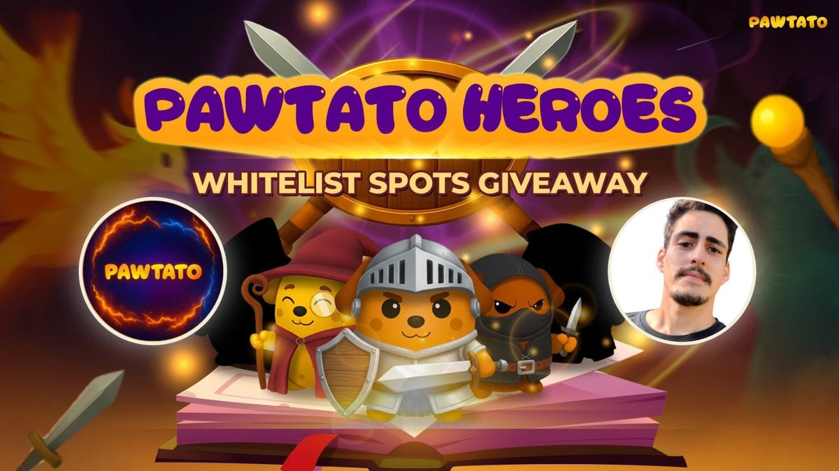 🐾 Thanks <a href="/PawtatoFinance/">Pawtato Finance | Sui</a> for the WLs 💥 let’s gooo!

🎁 10 WL Giveaway!!

1️⃣ Follow <a href="/PawtatoFinance/">Pawtato Finance | Sui</a> &amp; <a href="/Th3dreyNFT/">Th3Drey🔺✨⚡️</a> 

2️⃣ Tag 2 friends 🧑‍🤝‍🧑

3️⃣ Comment which hero class will be the best and which one you’re pulling! ⚔️🔥

🚨3 days to participate in the giveaway🚨

🗓️ Mint: November
