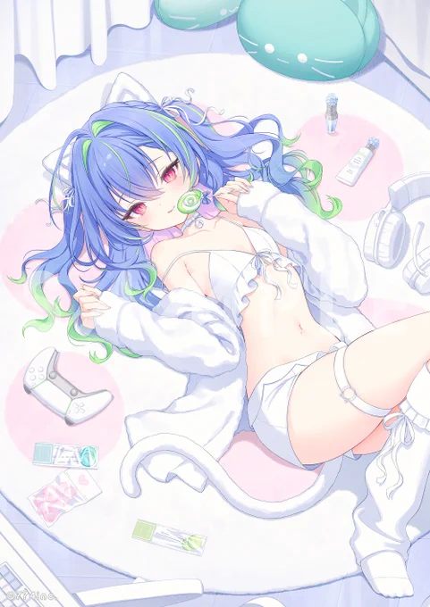 ななしいんく所属、涼海ネモさん(#Nemo_Suzumi)の活動4周年記念グッズビジュアルを担当させていただきました よろしくお願いいたします