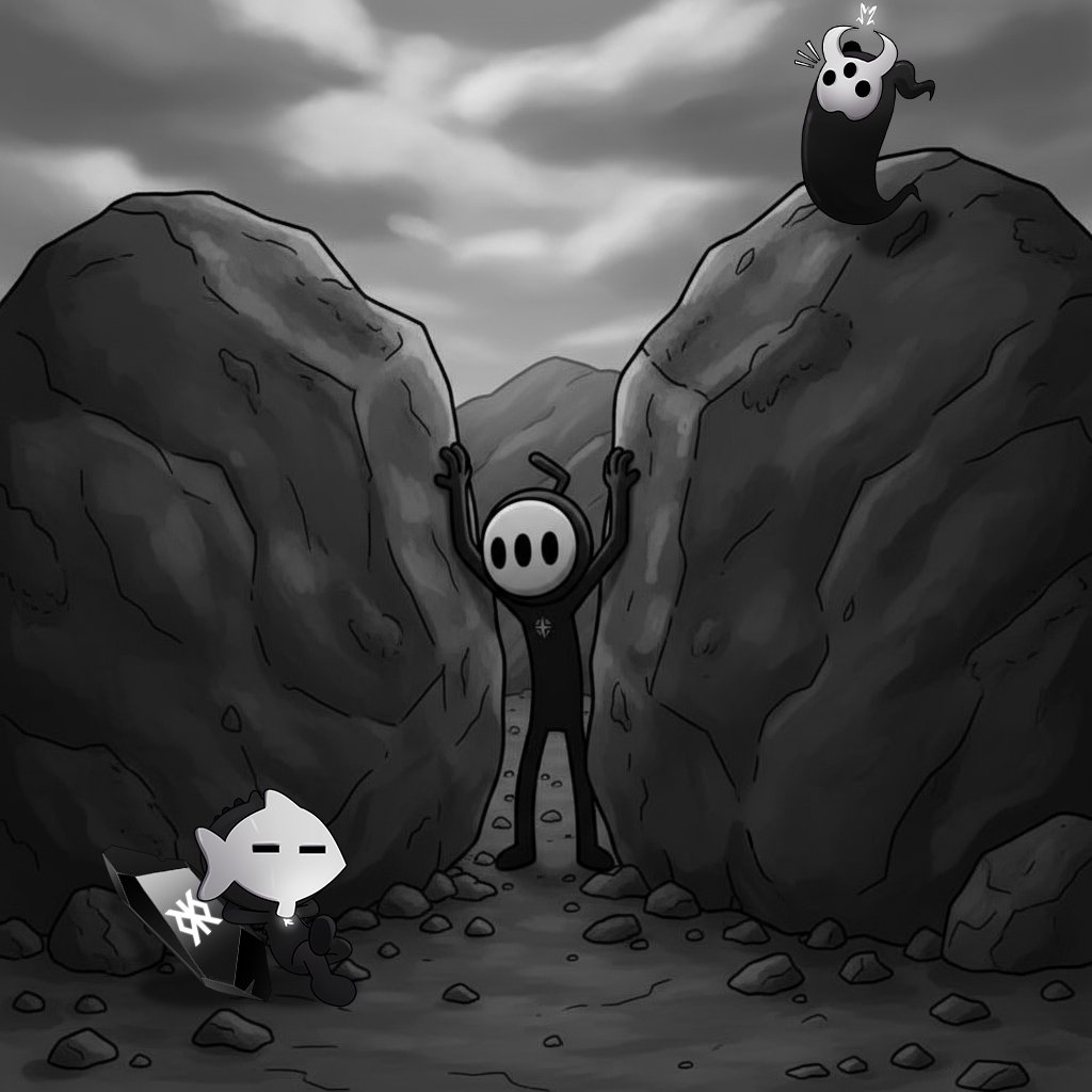 When the path began to close,
one Runeling stood between the stones,
holding the weight so others could reach the light. ⚡️
Not all carry the spark, some become it. 🟧