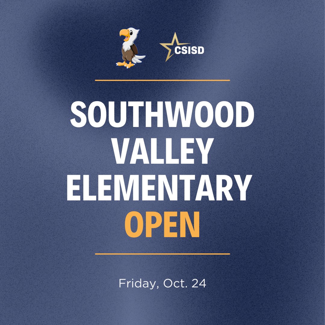 CSISD's tweet image. Southwood Valley ES will reopen on Friday, Oct. 24, with a normal school schedule. Thank you to our families for your flexibility &amp;amp; understanding, and a special thank you to the City of College Station for its work and communication throughout the process.