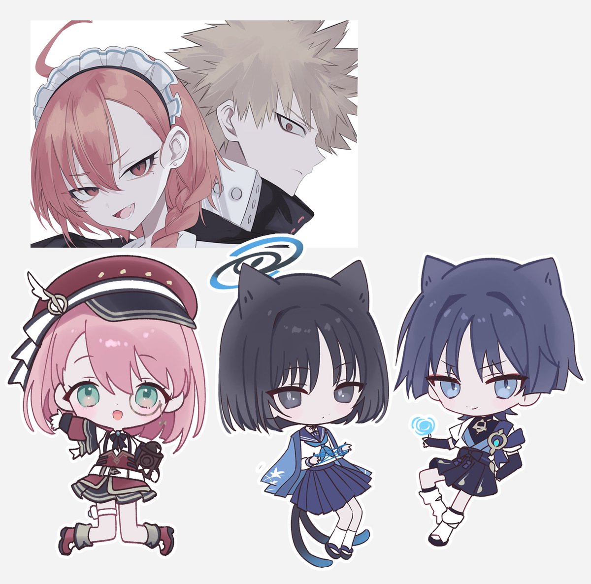 お友達に送った各々の推し絵の数々