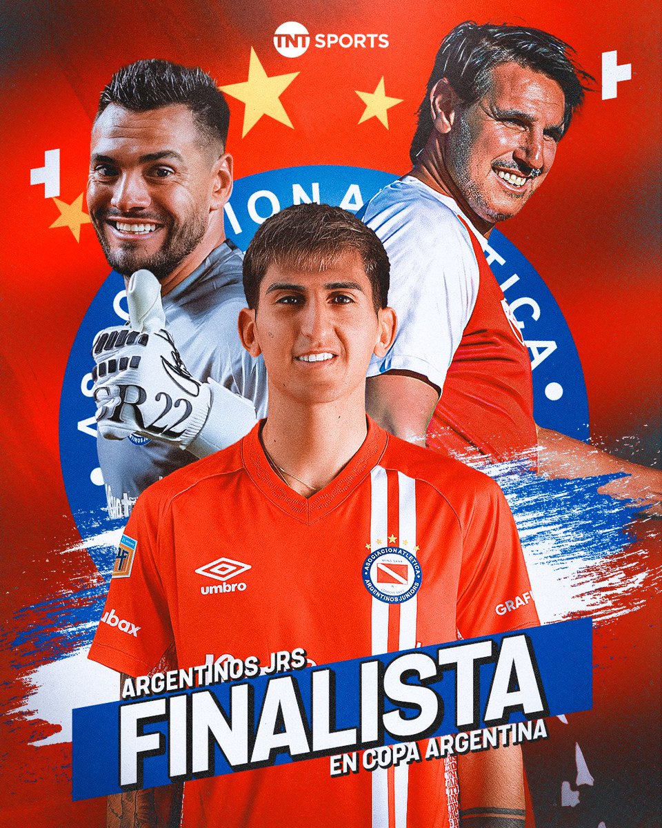 TNTSportsAR's tweet photo. EL BICHO ESTÁ EN LA FINAL 🐞🇦🇷🏆

Argentinos Jrs. le ganó 2-1 a Belgrano en Rosario y es el primer finalista de la Copa Argentina 2025.

⚽Zelarrayán había puesto en ventaja al pirata, pero el conjunto de Nico Diez lo dio vuelta con goles de Hernán López Muñoz y Tomás Molina.

🔜 Mañana sabrá si juega la final del torneo contra River o Independiente Rivadavia.