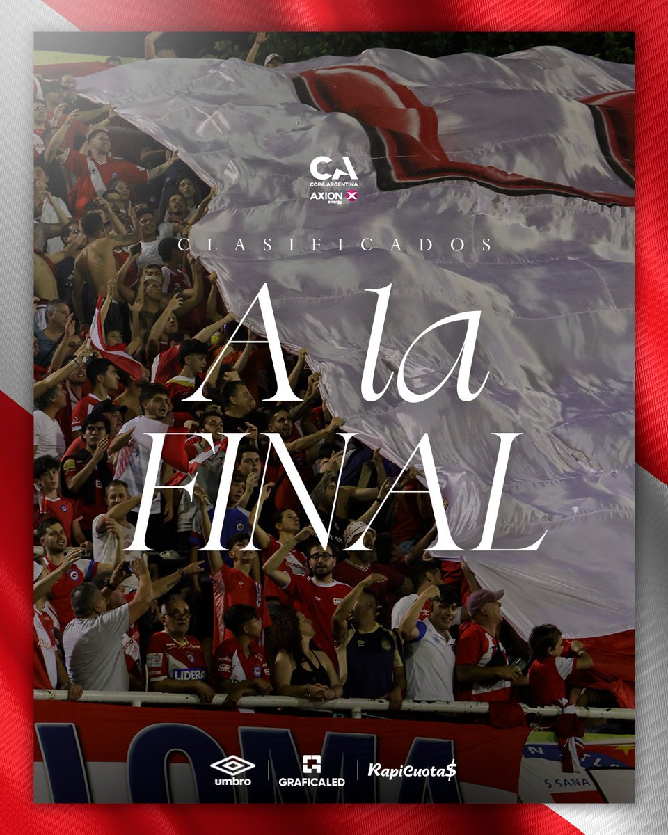 #AAAJ ESSSTAAMOOOSSS EN LA FINAAAAAALLLLL, ESTAMOS EN LA FINAL BICHO QUERIDOOO, UN PASO MAAAAS!!!! ❤️❤️❤️

SOMOS FINALISTA DE LA COPA ARGENTINA 🏆