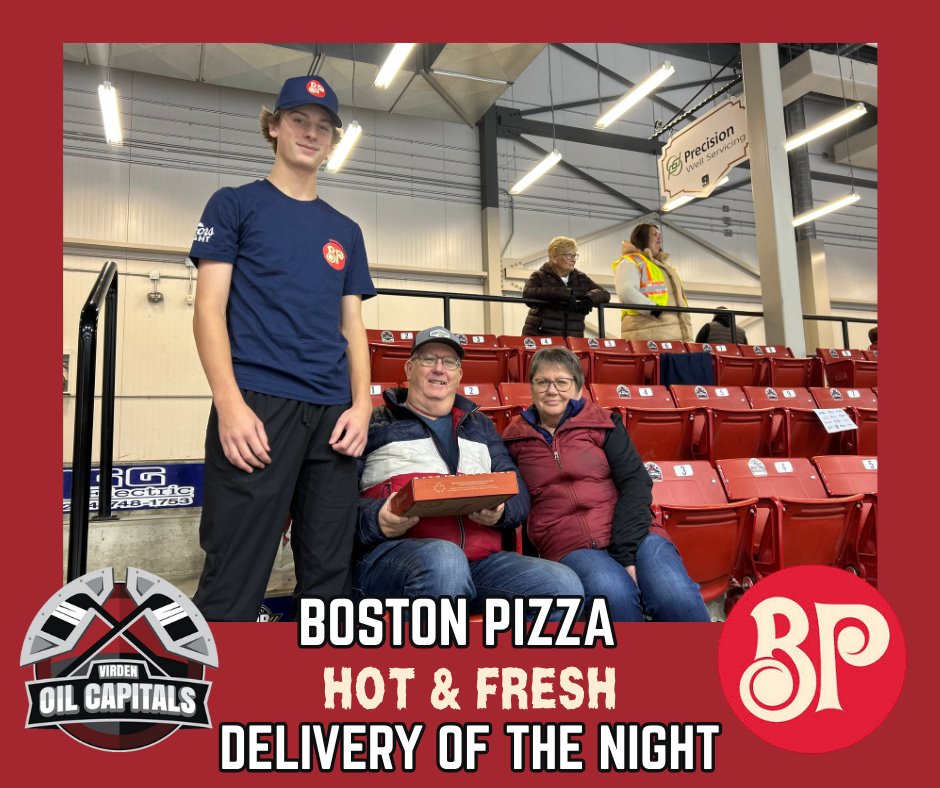 Here is the Boston Pizza Virden Hot &amp; Fresh Delivery of the night!🍕
