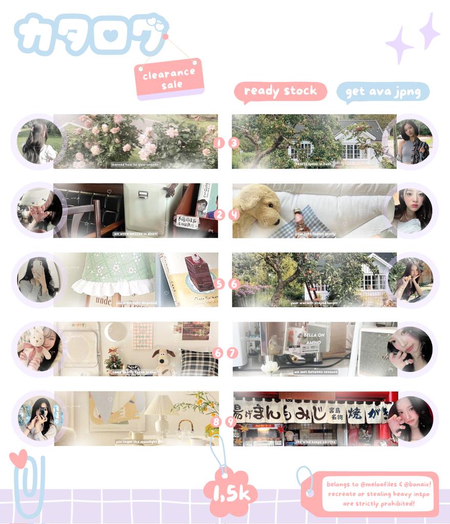 meloafiles's tweet photo. selamat pagi teman timun! boleh bantu repost? thank youu. ada layout clearance sale ulzzang dan gg nih murah murah aja, bisa langsung dijemput! untuk yang moodie deconya free retext. mari jajan^^ #zonauang #zonaba https://t.co/ZZf3R80RgT