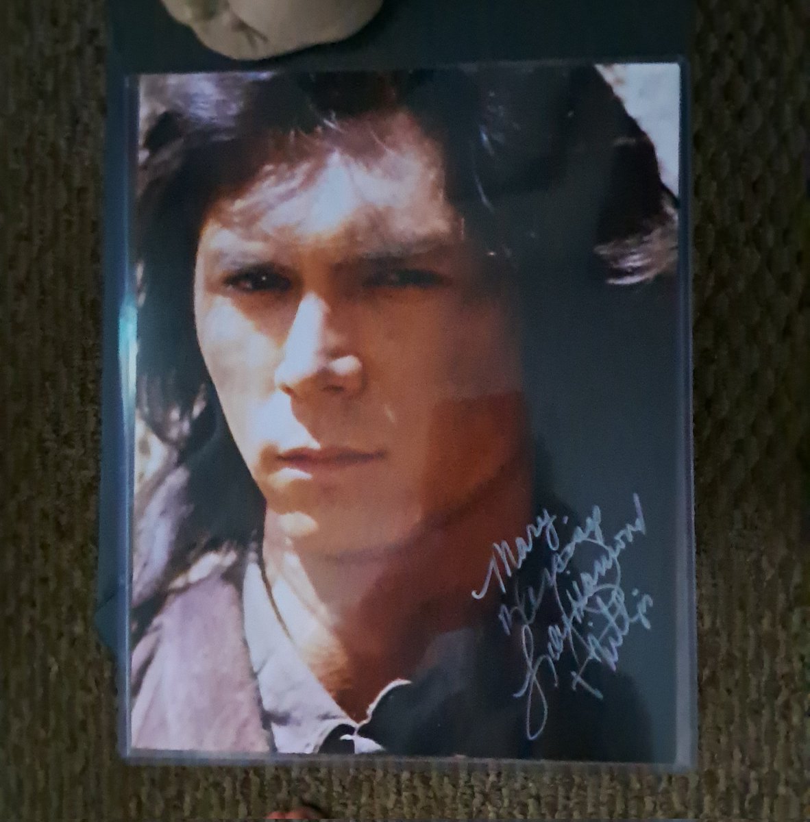 One of my most treasured possessions, autographed by <a href="/LouDPhillips/">Lou Diamond Phillips</a>.  I love this shot!